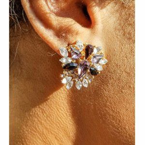 Crystal Cluster Earrings
